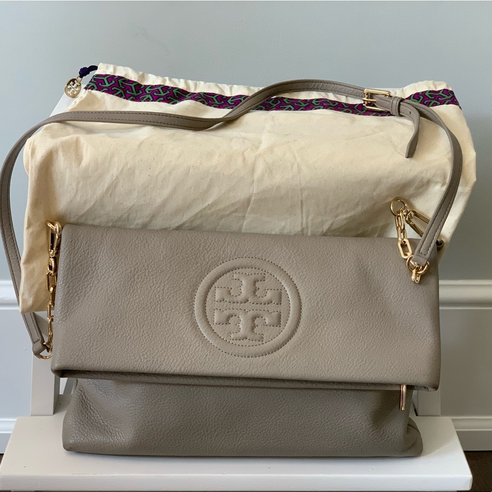 Tory Burch Bombe Fold Over Messenger Bag